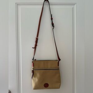Dooney and Bourke Tan Nylon Crossbody Purse
